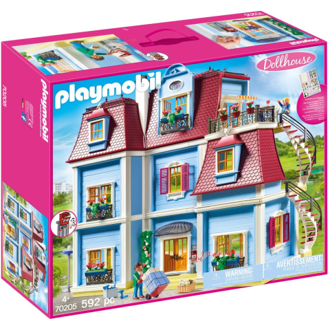 Playmobil Dollhouse - Mijn Grote Poppenhuis - 70205 - 592 Onderd - Playmobil - OneSize - Poppenhuizen