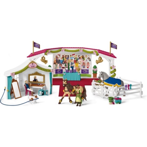 Schleich Horse Club Speelfigurenset - De Grote Paardenshow - Kinderspeelgoed voor Jongens en Meisjes - 5 tot 12 jaar - 116 Onderdelen - 42466