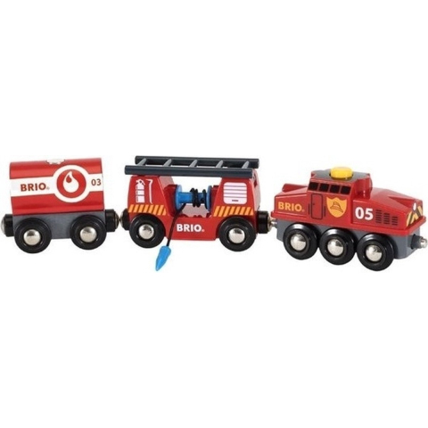 BRIO Reddingstrein - 24,2 cm - 4 Onderdelen - Rood 33844 - BRIO - OneSize - Treinen
