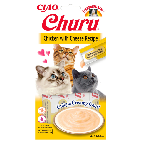 Ciao Kattensnack Churu Kip - Kaas 60 gr