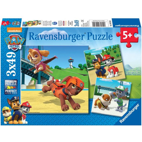 Paw Patrol: Team op 4 Poten - Puzzel (3x49)