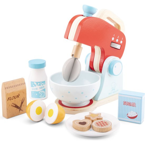New Classic Toys - Speelgoedkeukenmachine - Mixer Set - Rood