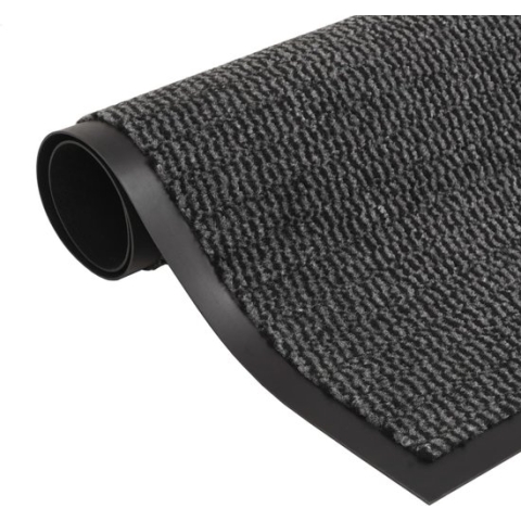 vidaXL-Droogloopmat-rechthoekig-getuft-80x120-cm-antraciet