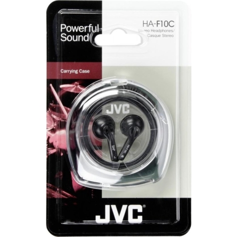 JVC Ear Bud Headphone Hoofdtelefoons In-ear Zwart