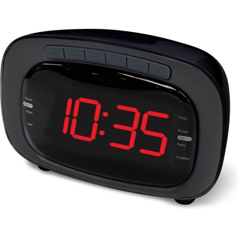 Denver CR-422 / Wekkerradio / FM Radio / Dimmer functie / Zwart