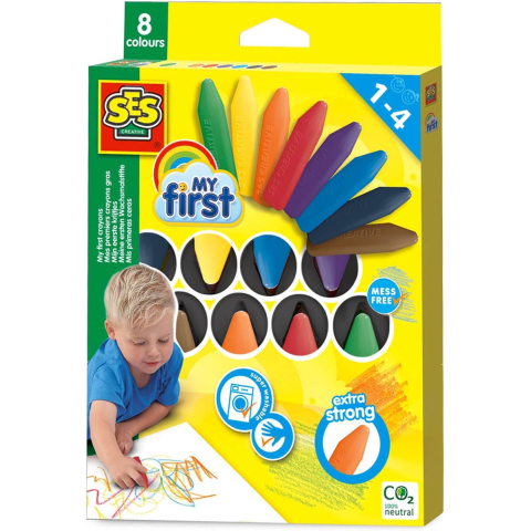 SES Creative Kleurpotloden - Mijn eerste - 8 stk - SES Creative - OneSize - Tekensets
