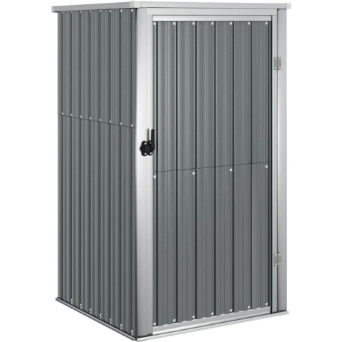 vidaXL-Tuinschuur-88x89x161-cm-gegalvaniseerd-staal-grijs