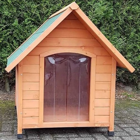 @Pet-@Pet-@Pet-Hondenhok-met-kunststof-flappen-Classique-88x78x80-cm-naturel