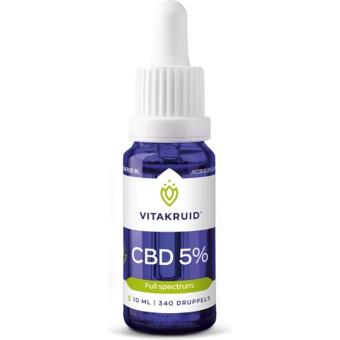 Vitakruid CBD Olie 5% Full Spectrum 10 ml