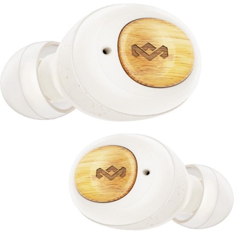 House of Marley Champion Volledig Draadloze Oordopjes - Bluetooth Oordopjes - 8 uur Speeltijd - Duurzaam gemaakt - Compacte oplaadcase - Bamboe