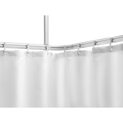 Sealskin Easy Roll - Douchegordijnstangset - 90x90x90 cm - Mat aluminium - Zilver