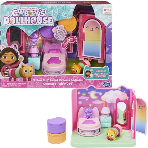 Gabby's Poppenhuis - Kussenkat's Slaapkamer-speelset