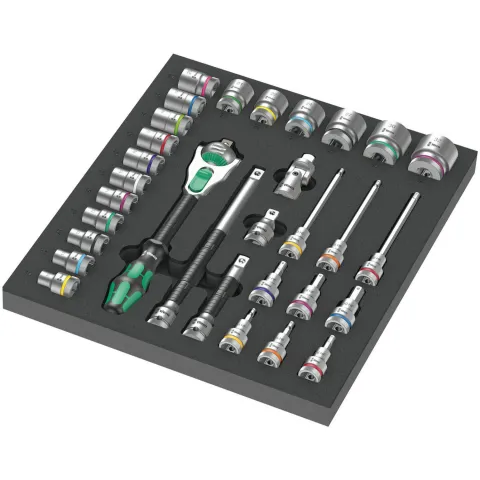 Wera 05150112001 9722 31-delige 8000 C Zyklop Set In Schuimstof Inleg - 1/2"