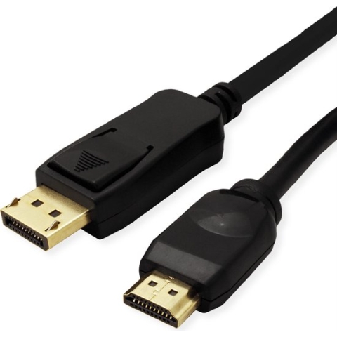 VALUE DisplayPort Kabel DP - UHDTV, M/M, zwart, 2 m