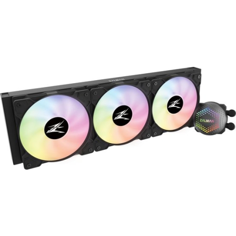 Zalman ALPHA36 (Black), CPU Liquid Cooler 360mm Radiator (3 x 120 mm Fan), ARGB pump, Dual Blade Pump, Intel : LGA 2066/2011-V3/2011/1700/1200/115X
