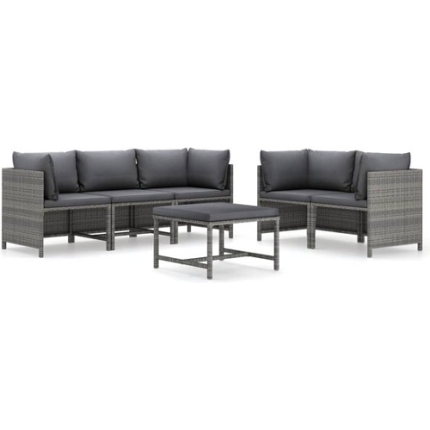 vidaXL-6-delige-Loungeset-met-kussens-poly-rattan-grijs