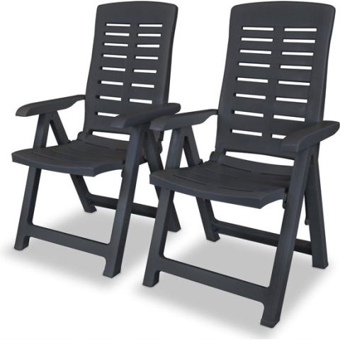 vidaXL-Tuinstoelen-2-st-verstelbaar-kunststof-antracietkleurig