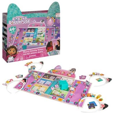 Gabby's Poppenhuis - Bordspel - Met 4 kattenoorhoofdbanden - Gabbys Poppenhuis