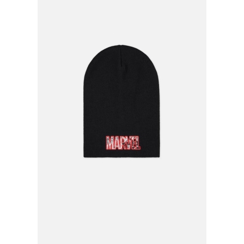 Marvel Beanie Muts Logo Zwart