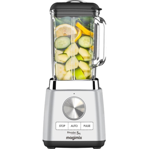 Magimix Blender Power 5 XL - Smoothie Maker - 2 Liter - Ice Crusher - Mat Chroom