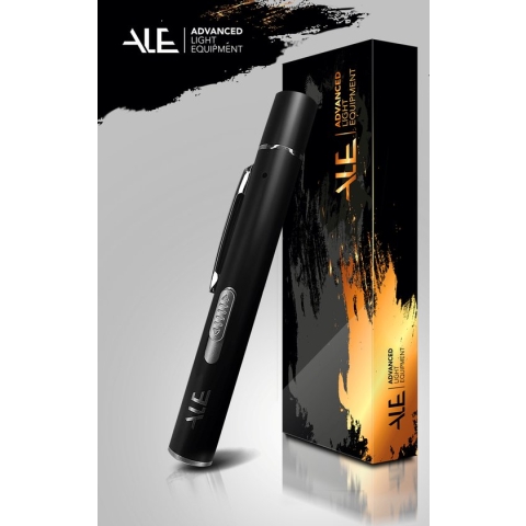 ALE zwarte laserpen - USB oplaadbaar - laserstraal, UV licht, LED licht