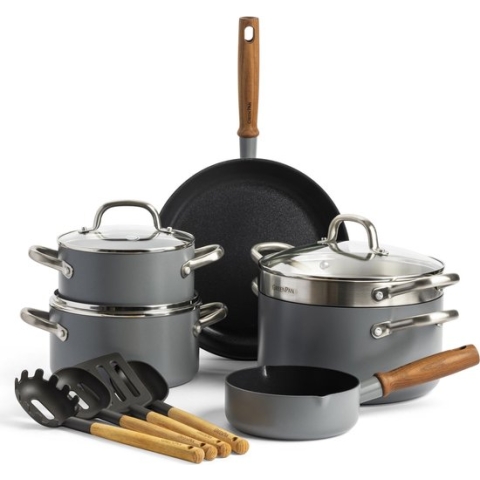 GreenPan Mayflower Pro pannenset - 10-delig - grijs - inductie - PFAS-vrij
