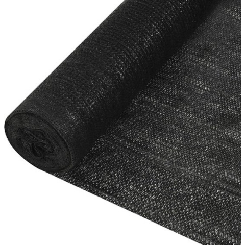 vidaXL-Privacynet-195-g/m²-1,5x25-m-HDPE-zwart