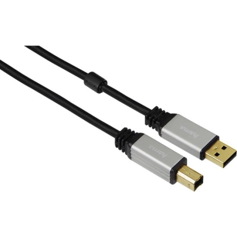 Hama USB 2.0 A Male naar USB 2.0 B Male - 1.8 m