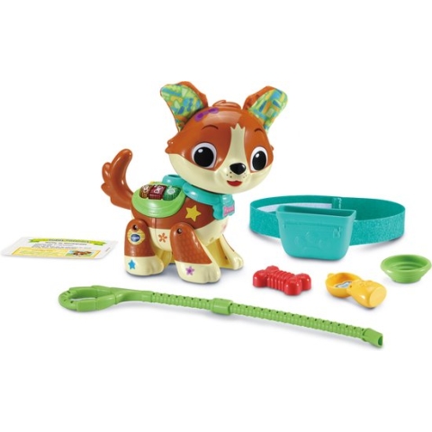 VTech Dierenvriendjes Waffie de Wandelpuppy – Educatief Speelgoed – Maak Kennis met Cijfers, Kleuren en Muziek – Vanaf 1,5 jaar
