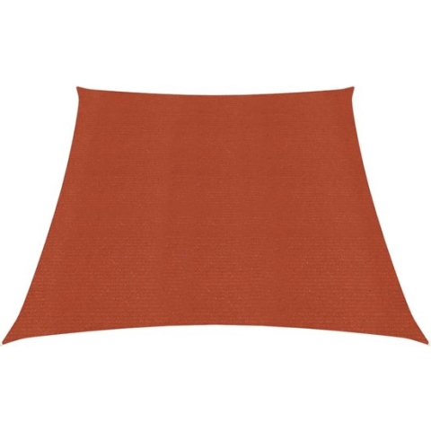 vidaXL-Zonnezeil-160-g/m²-3/4x2-m-HDPE-terracottakleurig