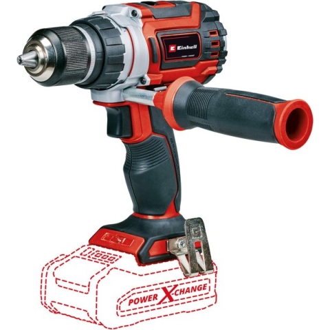 Einhell Accu Boor-/Schroefmachine TP-CD 18/60 Li BL Solo - Power X-Change - 18 V/Li-Ion - 60 Nm - 0-500/0-2.000 t/min - 13 mm snelspanboorkop - Koolborstelloze motor - Excl. accu en lader