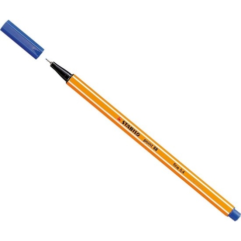 STABILO point 88 - Fineliner 0,4 mm - Blauw - per stuk