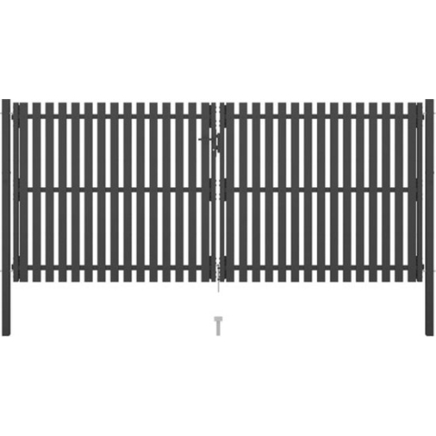 vidaXL-Poort-4x2-m-staal-antraciet