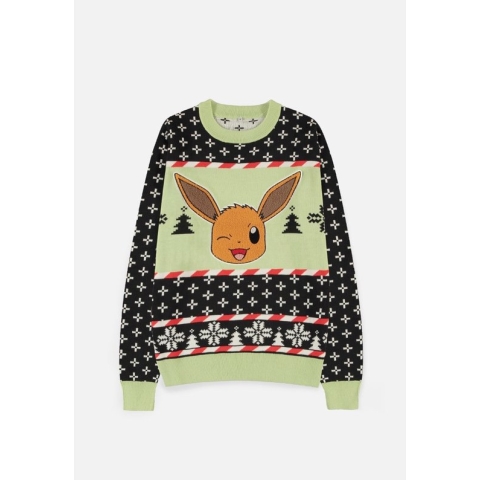Pokémon Kersttrui -2XL- Eevee Multicolours