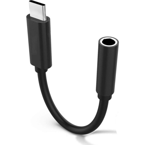 High Quality Digital USB-C naar 3.5mm AUX Audio Adapter met DAC - Zwart
