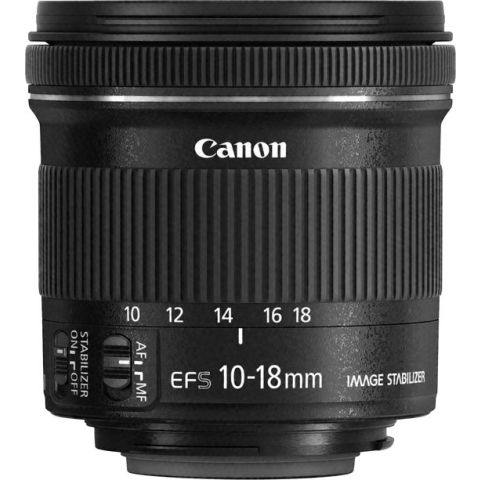 Canon EF-S 10-18mm f/4.5-5.6 IS STM - Zwart