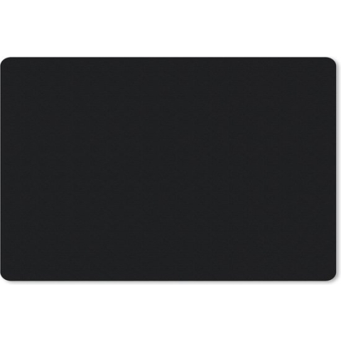 Muismat - Bureaumat onderlegger - Zwart - Effen kleur - Interieur - Kleuren - 27x18 cm - Muismat zwart - Mousepad - Bureau mat