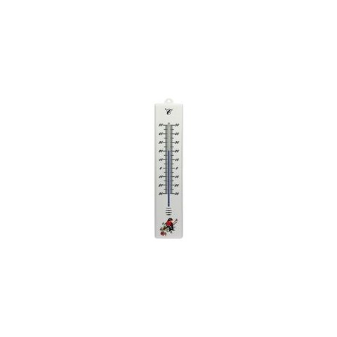 Thermometer buiten wit - kunststof - 32 cm - Buitenthermometers