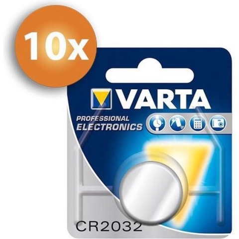 Voordeelpak Varta CR2032 knoopcel batterijen - 10 stuks