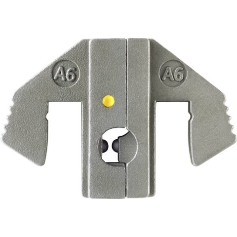 TOOLCRAFT PLE-0A6 Krimp-onderdelen Geïsoleerde platte stekkerhulzen Krimpbereik: 4.0 tot 6.0 mm² Geschikt voor merk: TO
