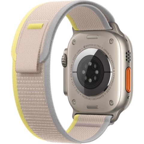 Apple Watch Ultra Trail bandje - 49mm - Geel/Beige - Small/Medium