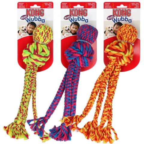 Kong wubba weaves touw assorti 38x8,5x8,5 cm