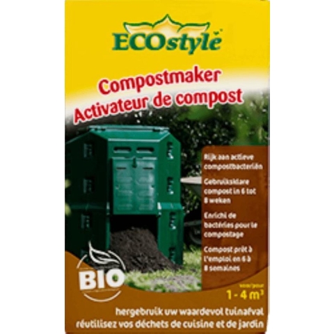 ECOstyle Compostmaker - Compost in 6 tot 8 Weken - Rijk aan CompostbacteriÃ«n - Hergebruik Tuinafval - Voor 1-4 M3
