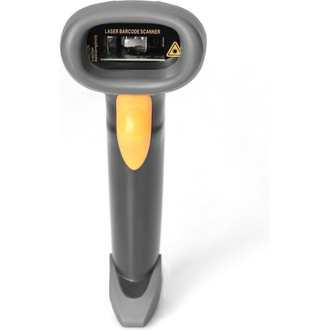 Digitus DA-81001 1D-barcodescanner Kabel 1D LED Zwart Handmatig incl. standaard USB-A, USB-C USB 2.0
