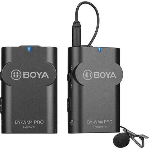 Boya 2.4 GHz Duo Lavalier Microfoon Draadloos BY-WM4 Pro-K1