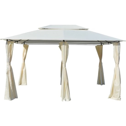 vidaXL-Tuinpaviljoen-met-gordijnen-4x3-m-wit