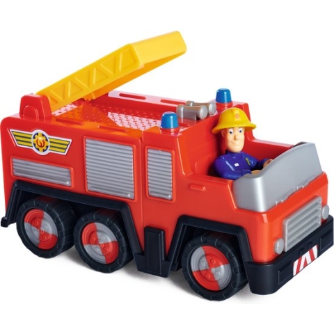 Simba - Brandweerman Sam - Jupiter met Brandweerman Sam Figuur - Speelgoedvoertuig - vanaf 3 jaar