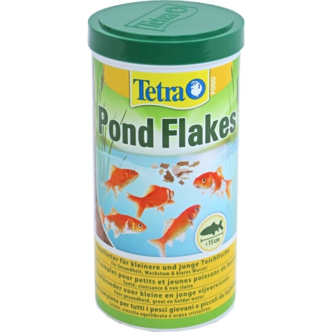 Tetra Pond Flakes Kleine En Jonge Tuinvijvervissen - Visvoer - 1 L