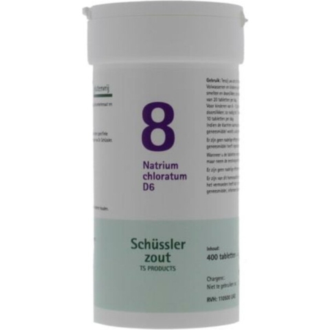 Pfluger Schussler Zout nr 8 Natrium Chloratum D6 - 1 x 400 tabletten
