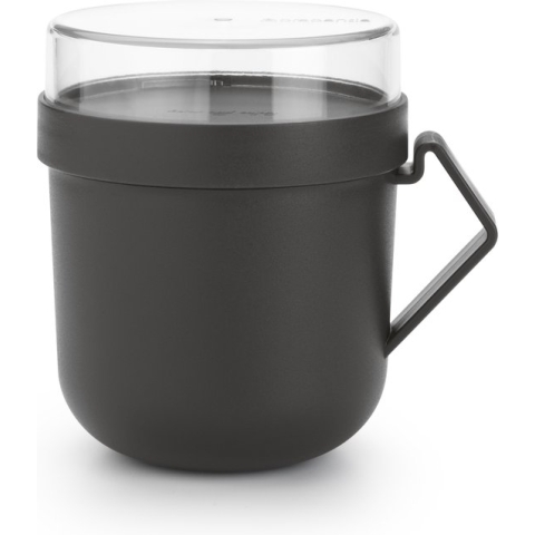 Brabantia Make & Take Soepbeker To Go - 0,6 l - Kunststof - Dark Grey